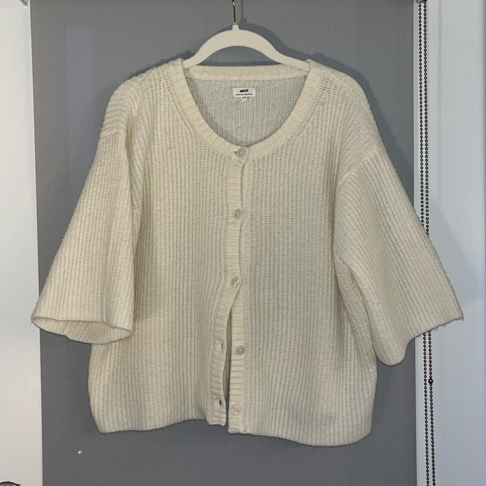 Aerie Short Sleeve Cardigan